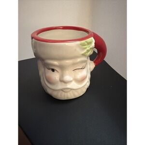 Mary Lake Thompson Winking Santa Coffee Mug